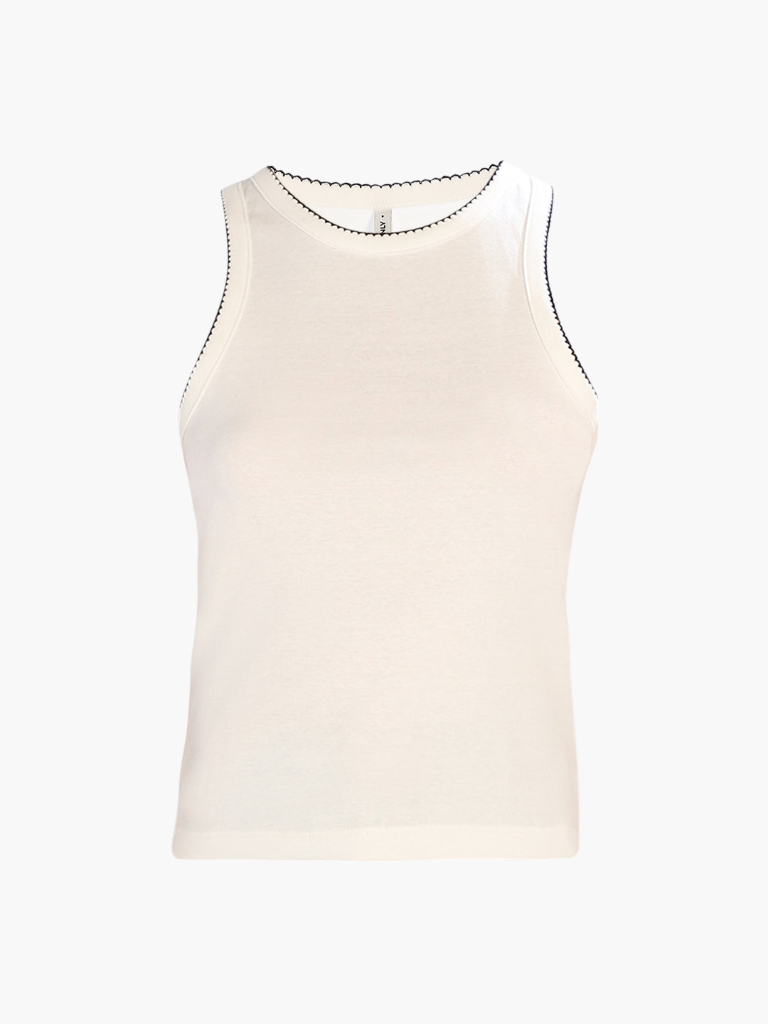 White Sleeveless Tank Top