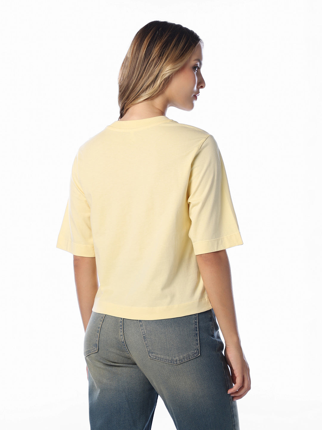 Yellow Printed T-shirt