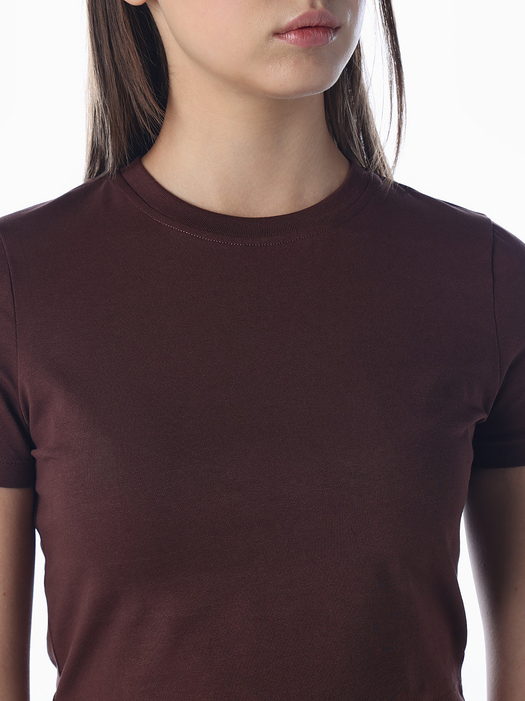 Basic Snug Cropped T-Shirt