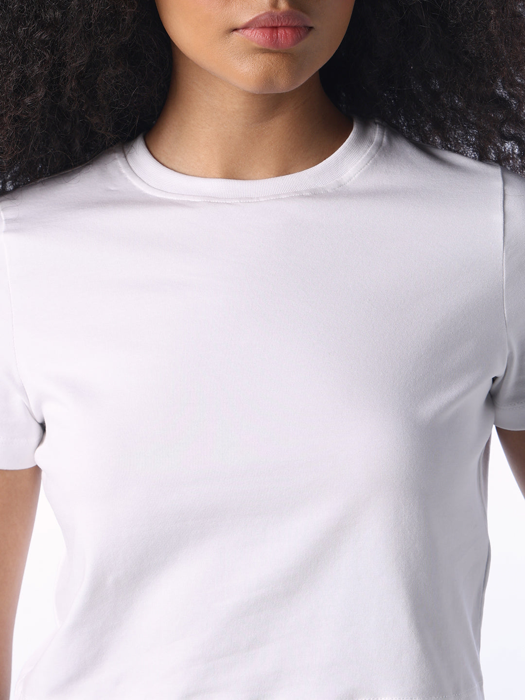 Cropped Snug T-shirt - White
