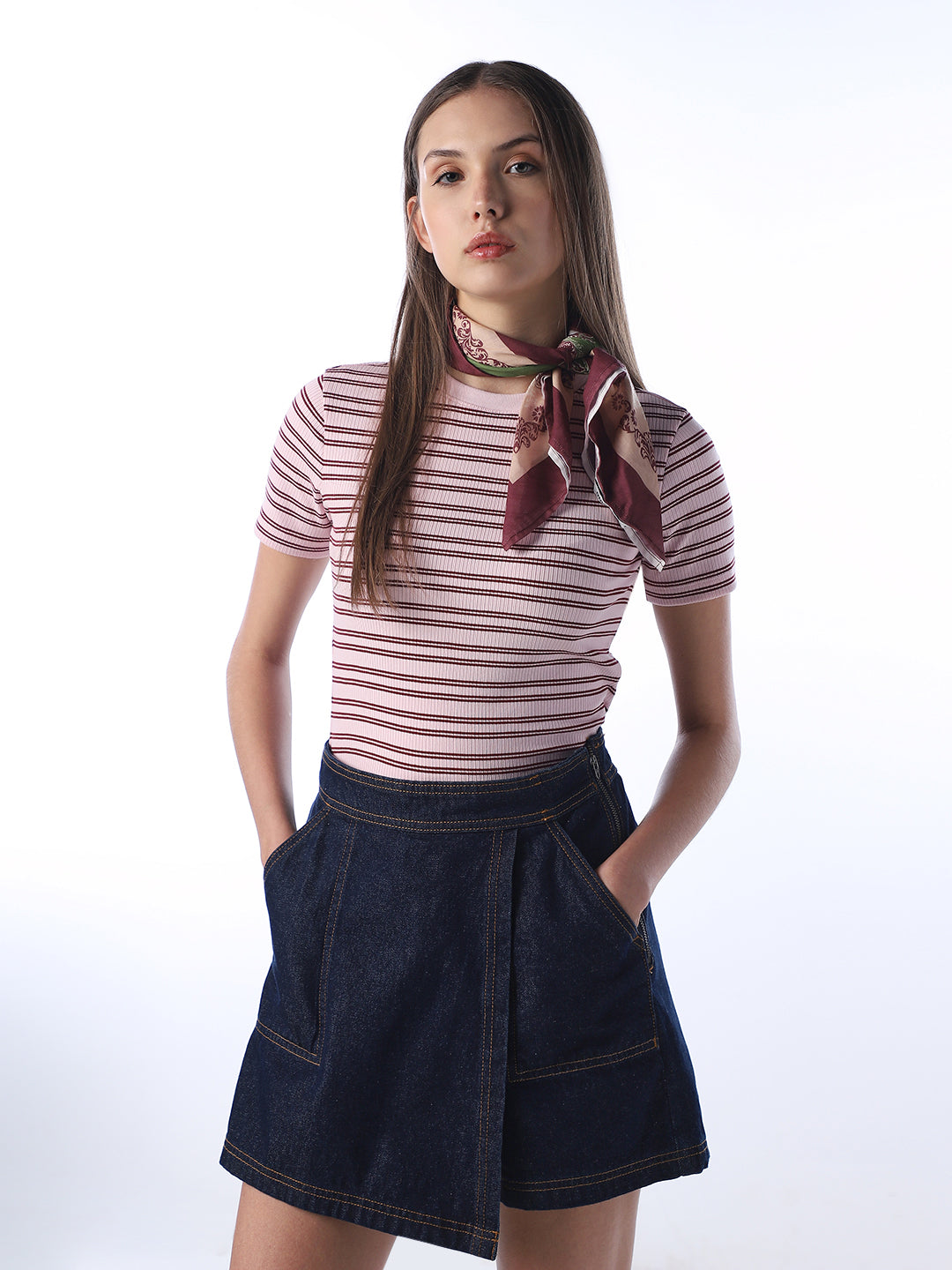 Ribbed Striped T-shirt