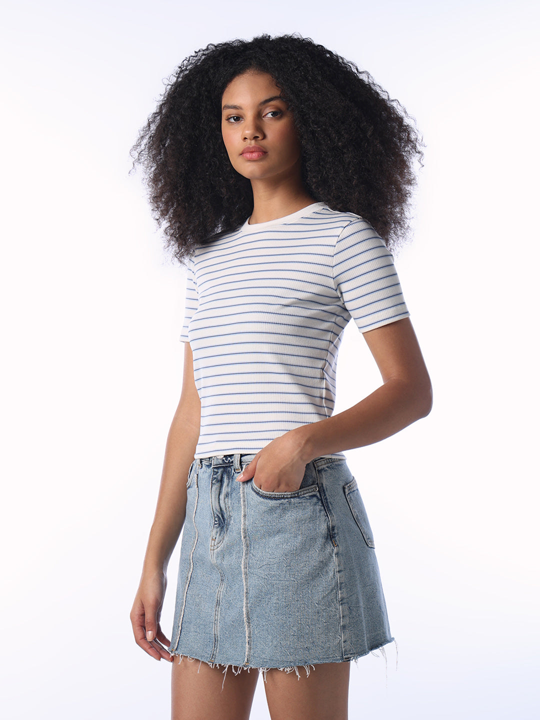 White Striped T-shirt