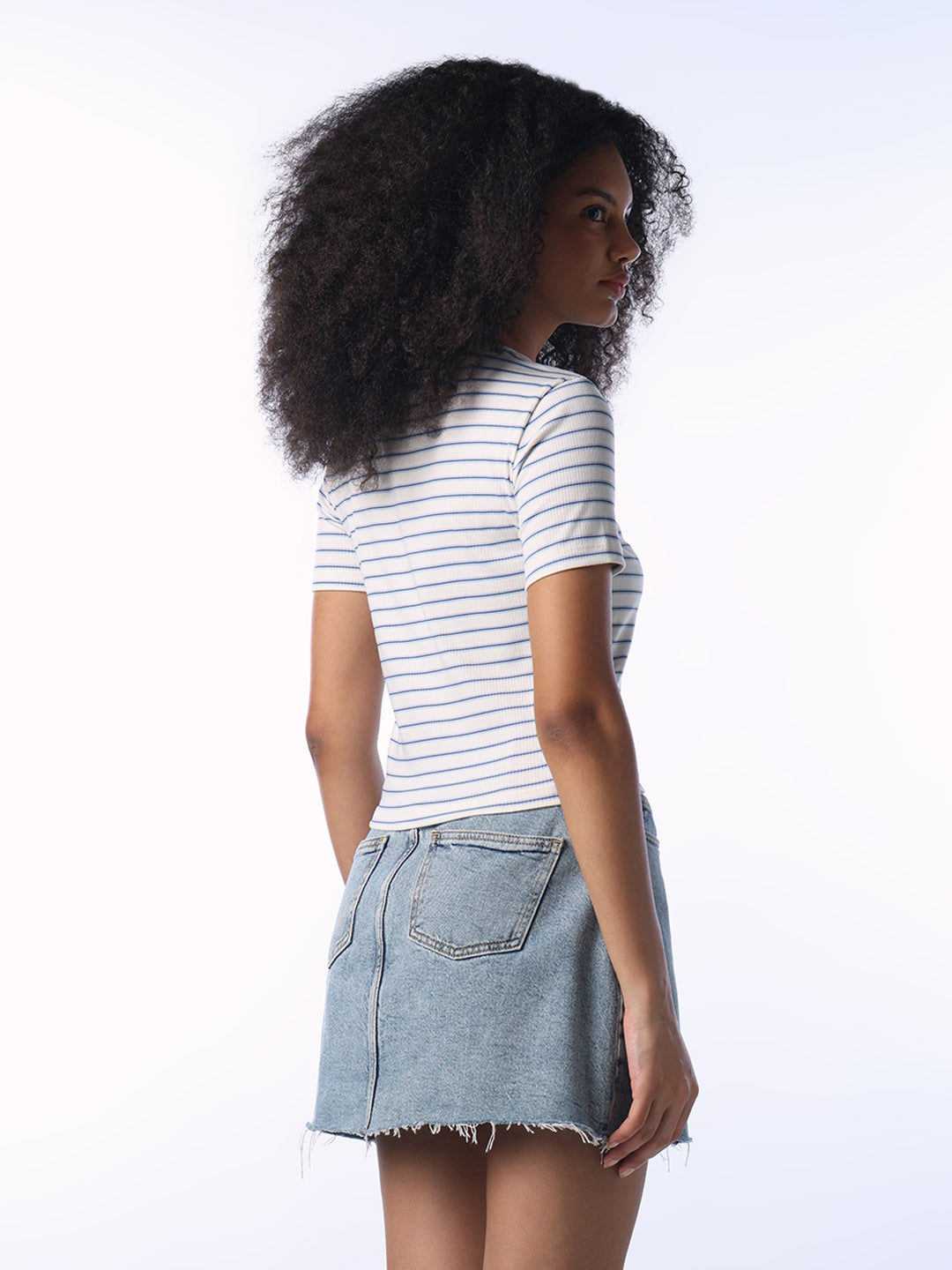 White Striped T-shirt