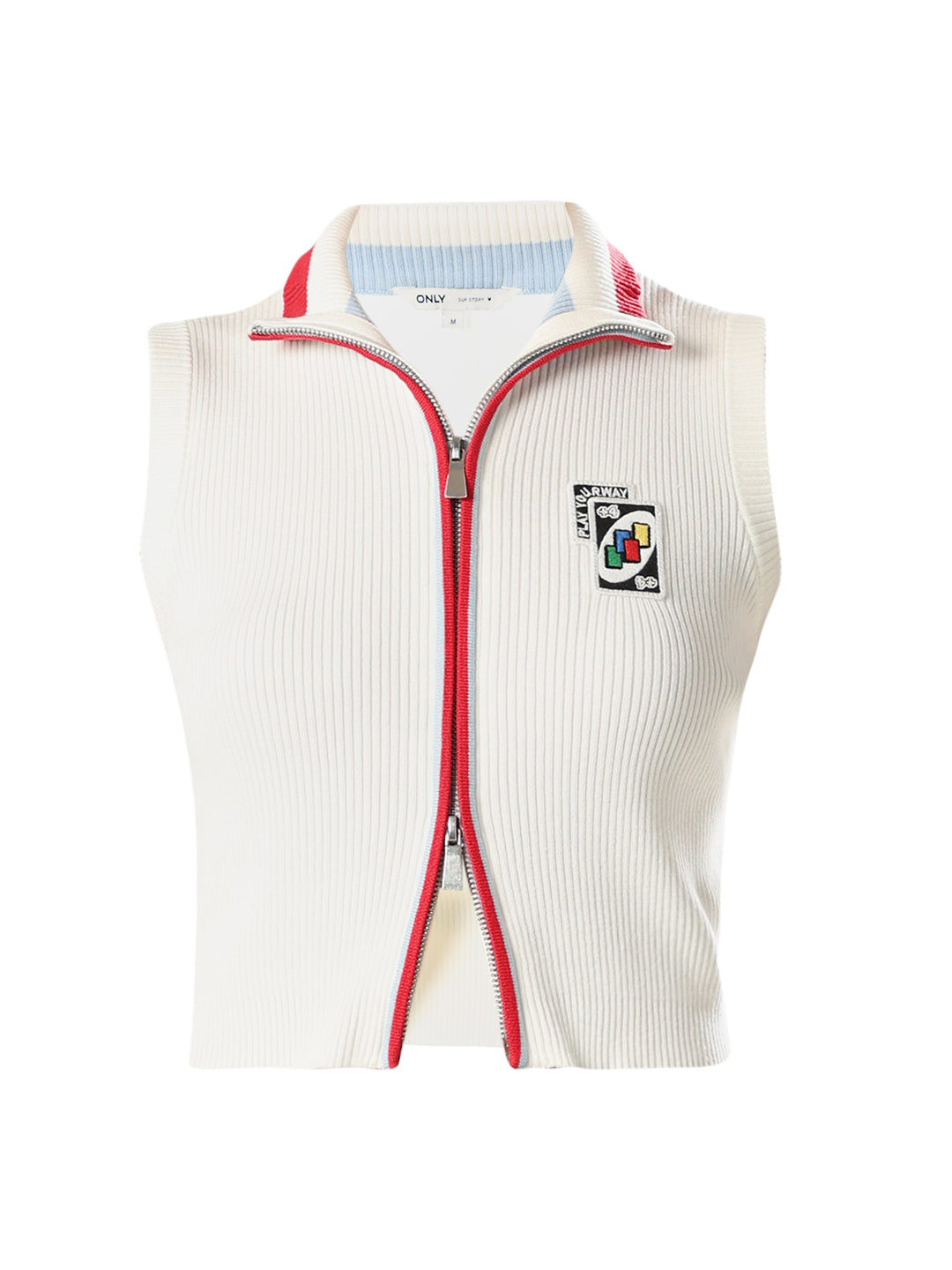 UNO X ONLY Ribbed Zip-Up Polo