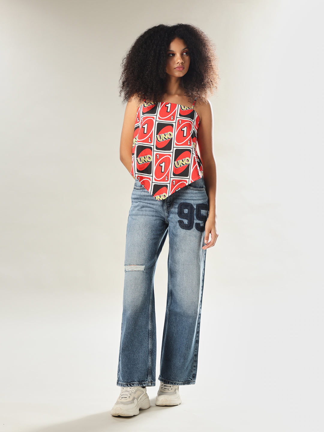 UNO X ONLY Printed Asymmetric Top