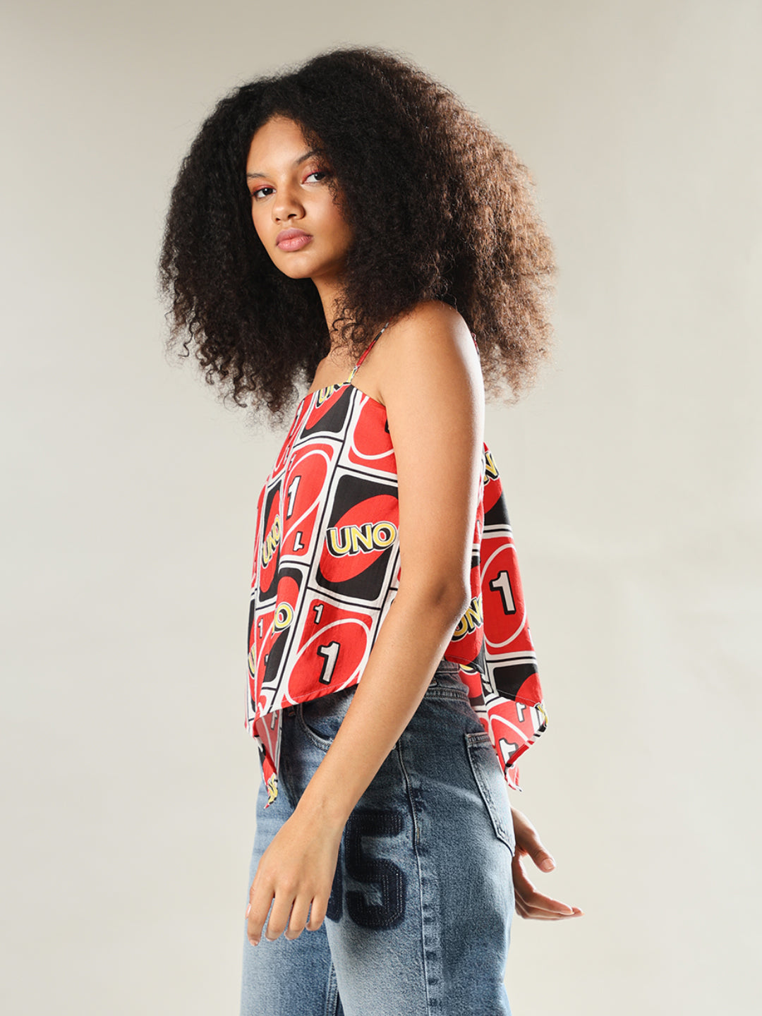 UNO X ONLY Printed Asymmetric Top