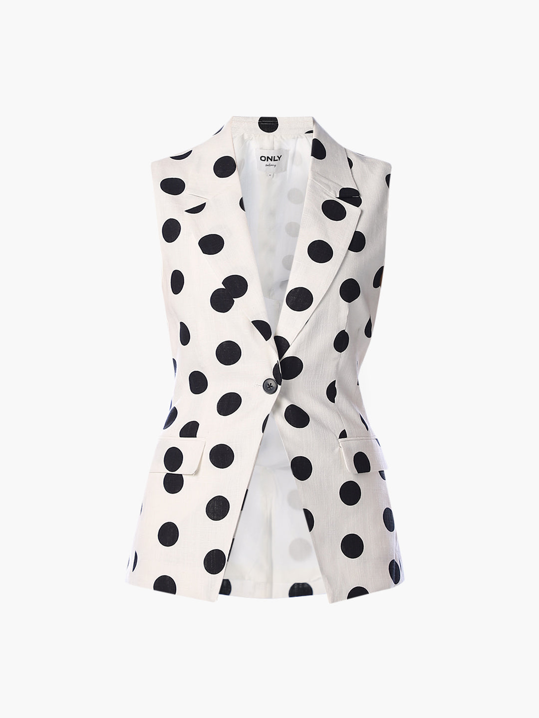 White Polka Dot Waistcoat