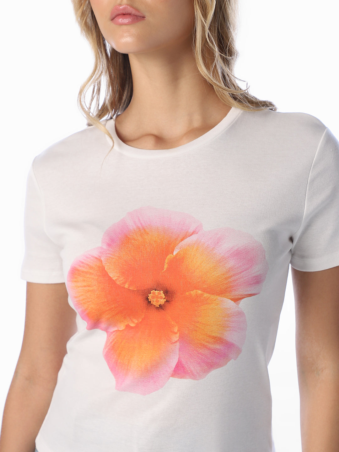 White Printed T-shirt