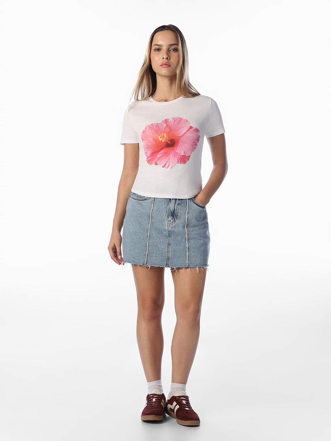 White Printed T-shirt
