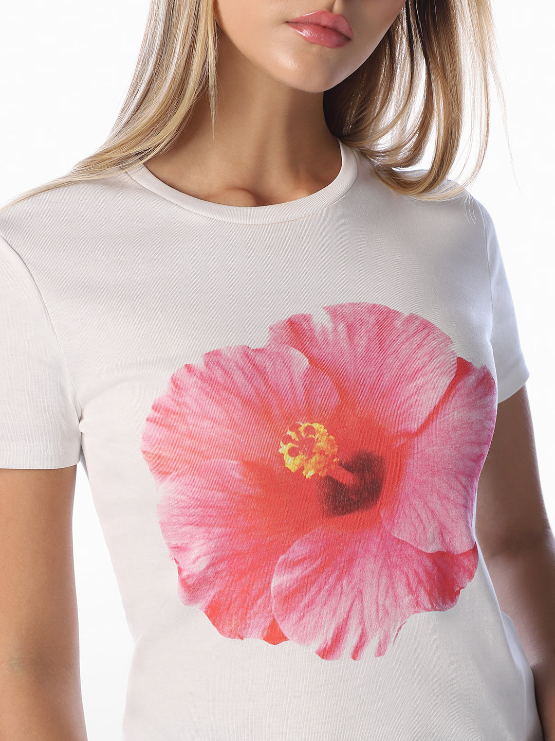 White Printed T-shirt