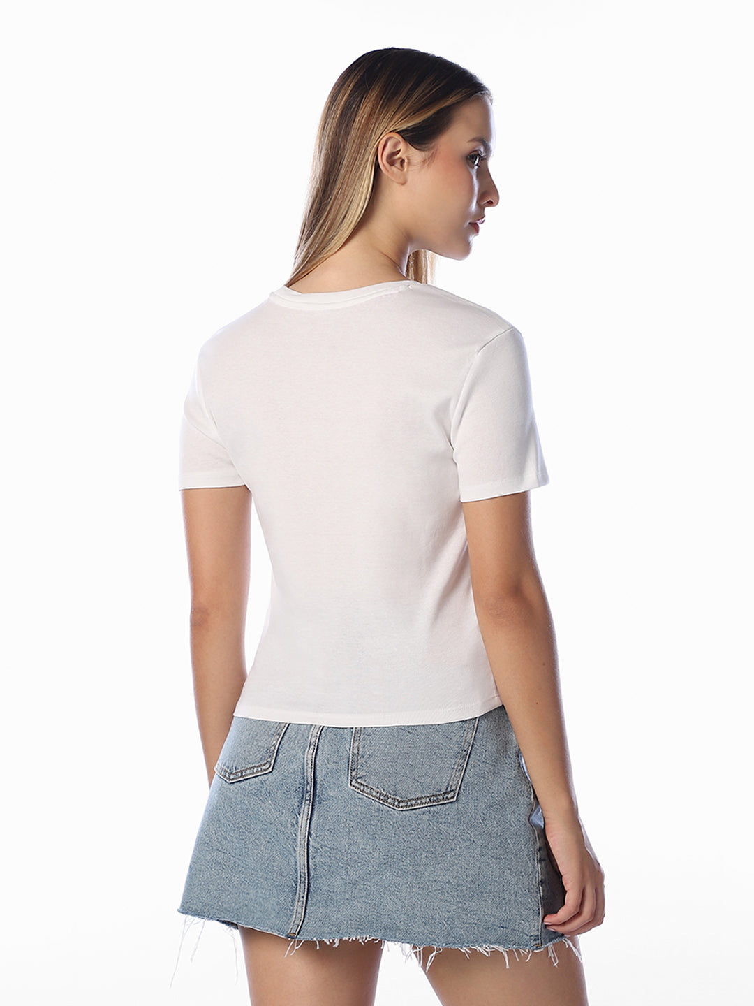 White Printed T-shirt