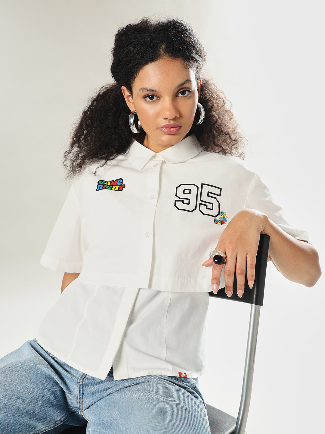 UNO X ONLY Layered Cotton Shirt