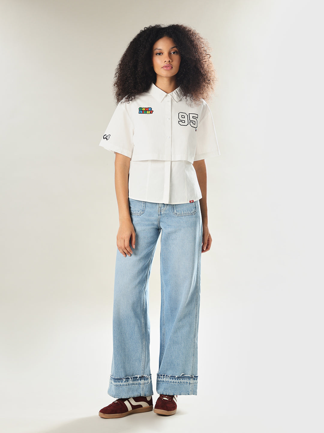 UNO X ONLY Layered Cotton Shirt