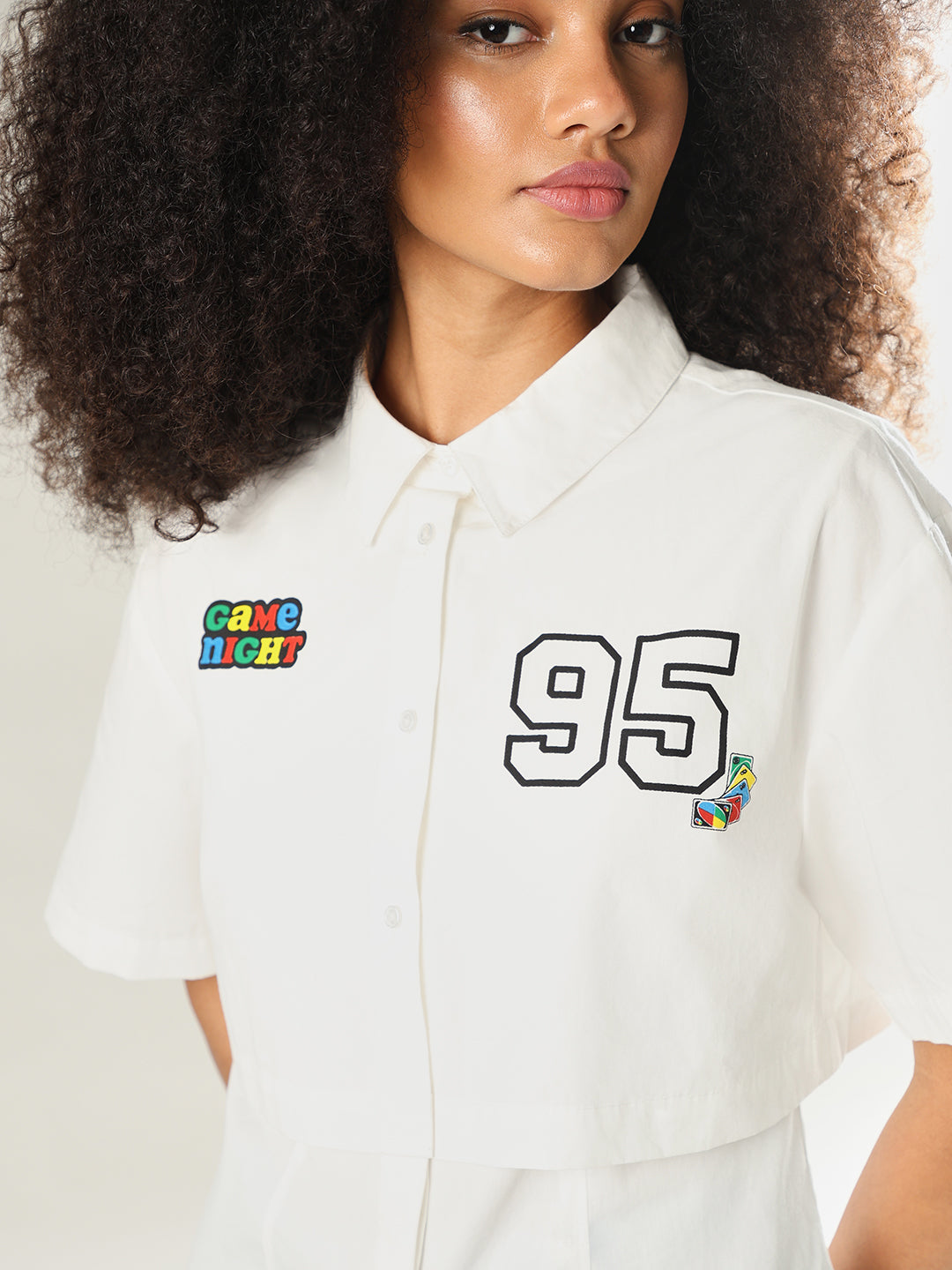 UNO X ONLY Layered Cotton Shirt