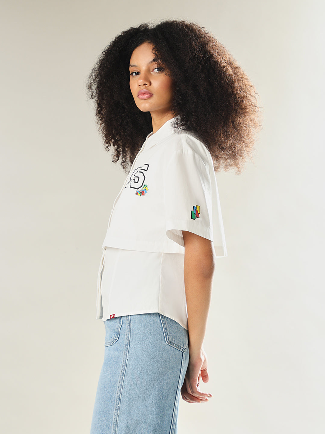 UNO X ONLY Layered Cotton Shirt