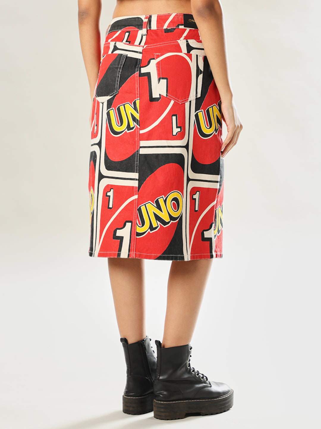UNO X ONLY High Rise Denim Skirt