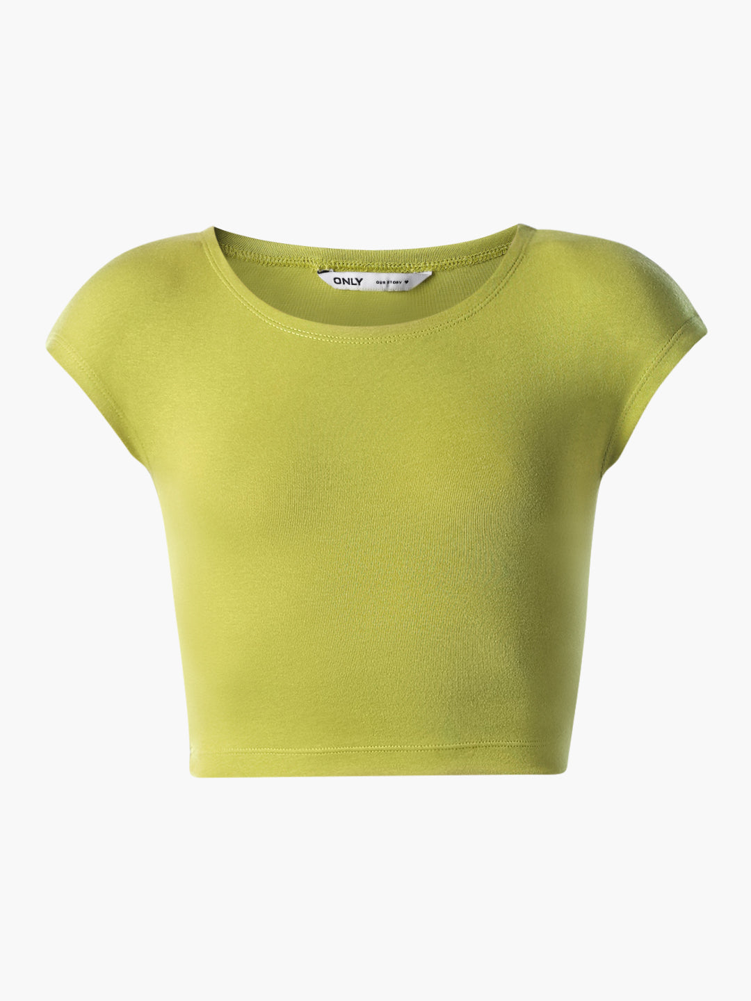 Green Cropped Muscle Tee