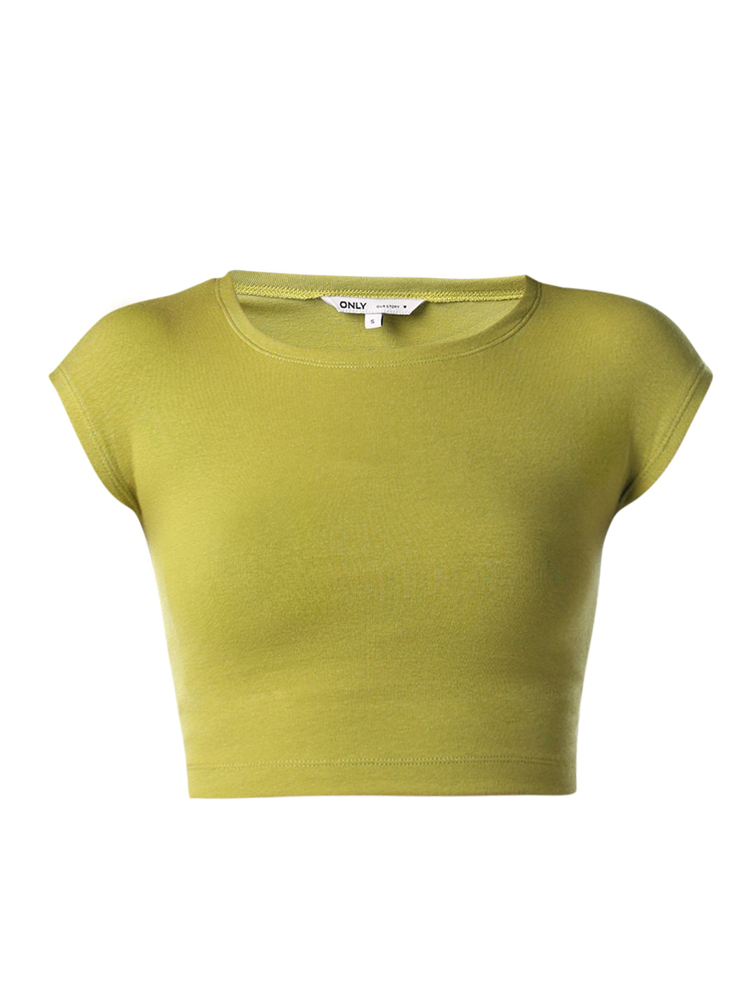 Green Cropped Muscle Tee