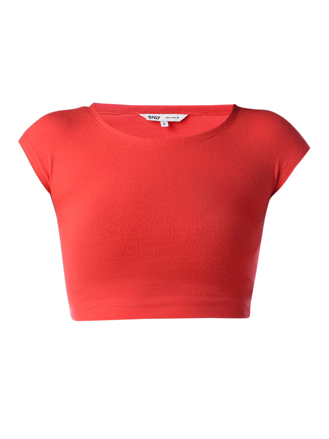 Red Cropped Muscle Tee
