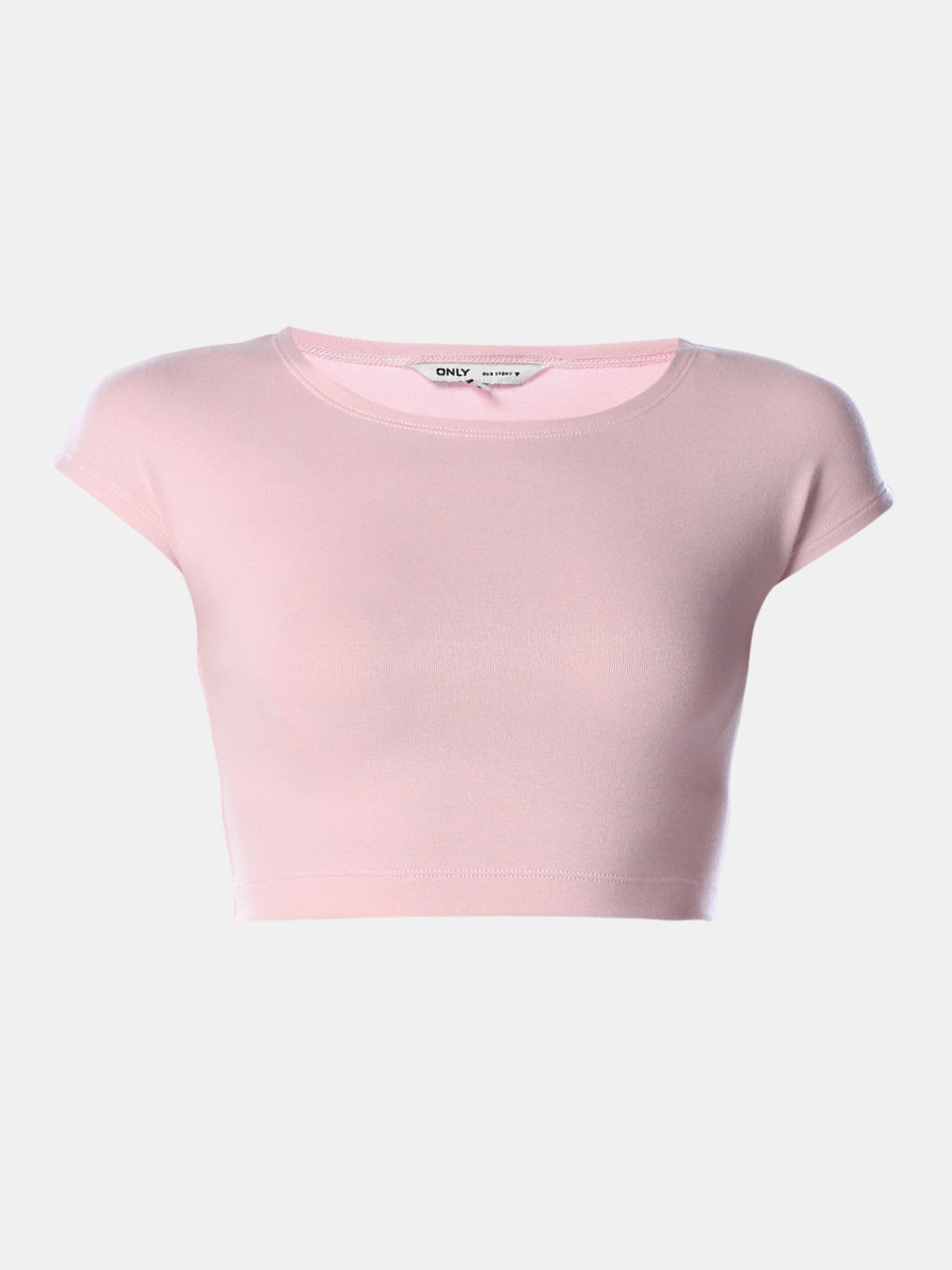 Pink Cropped Muscle Tee