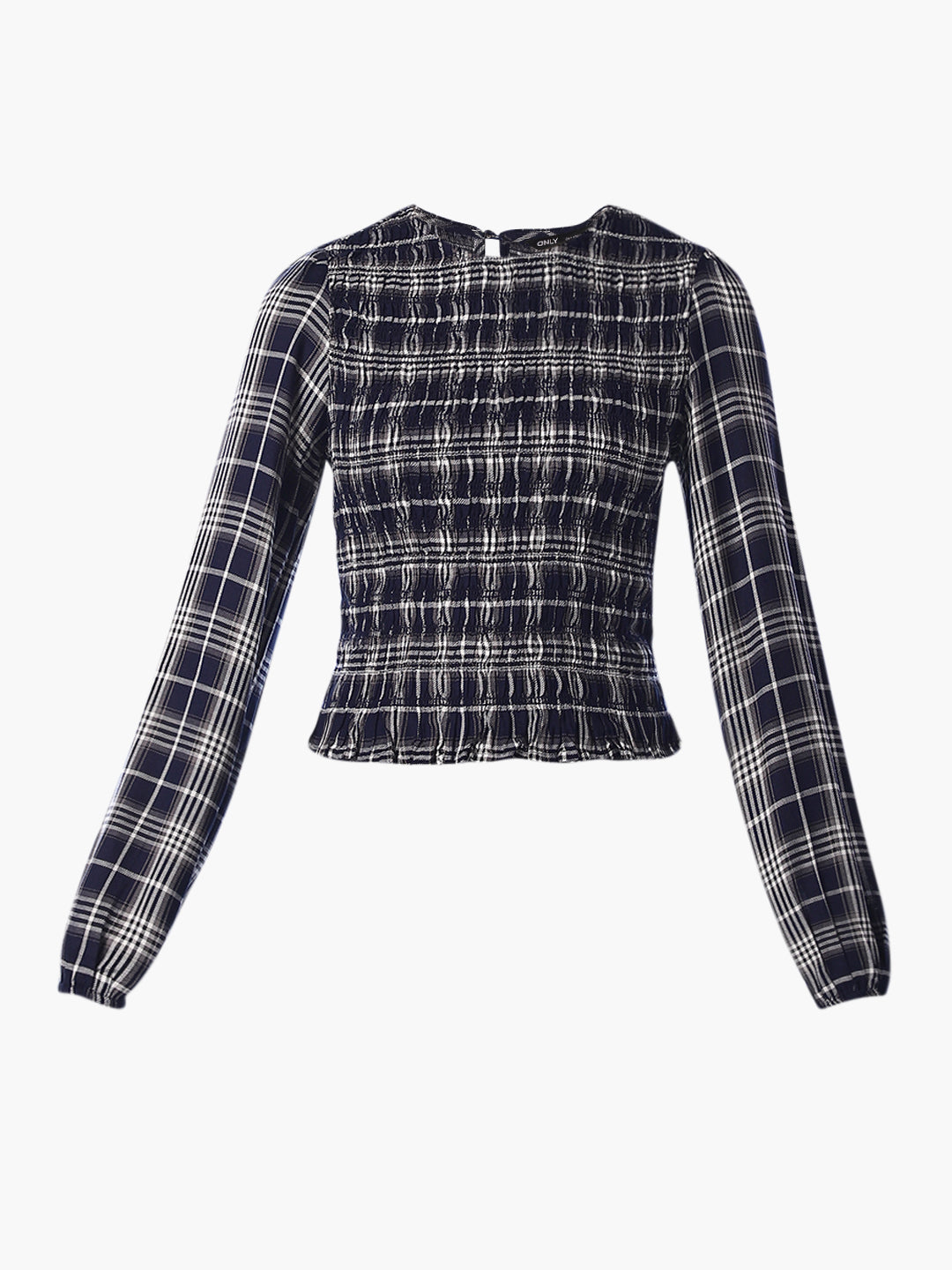 Smocked Check Top