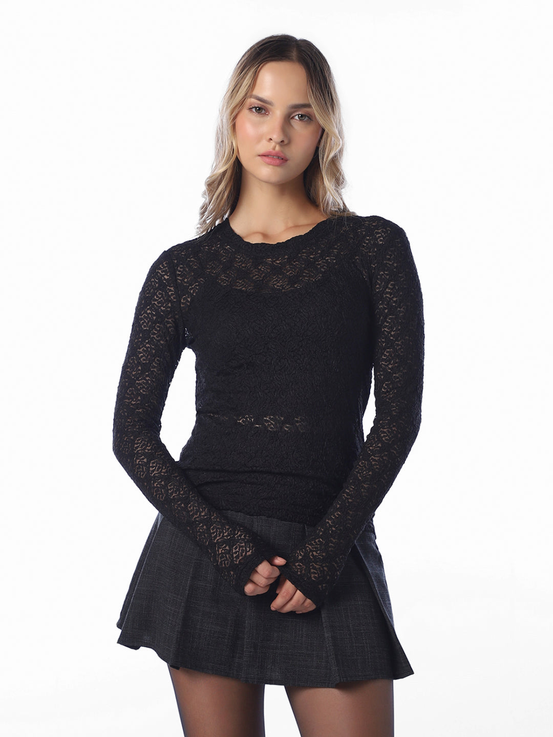 Black Lace Top
