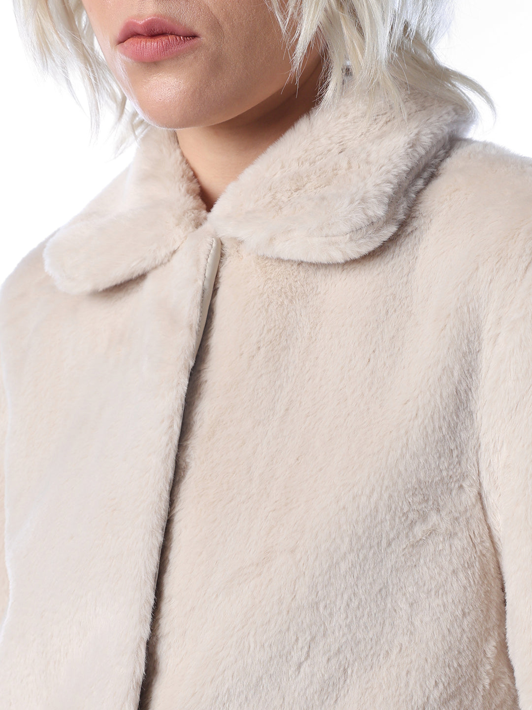 Off-White Faux Fur Jacket