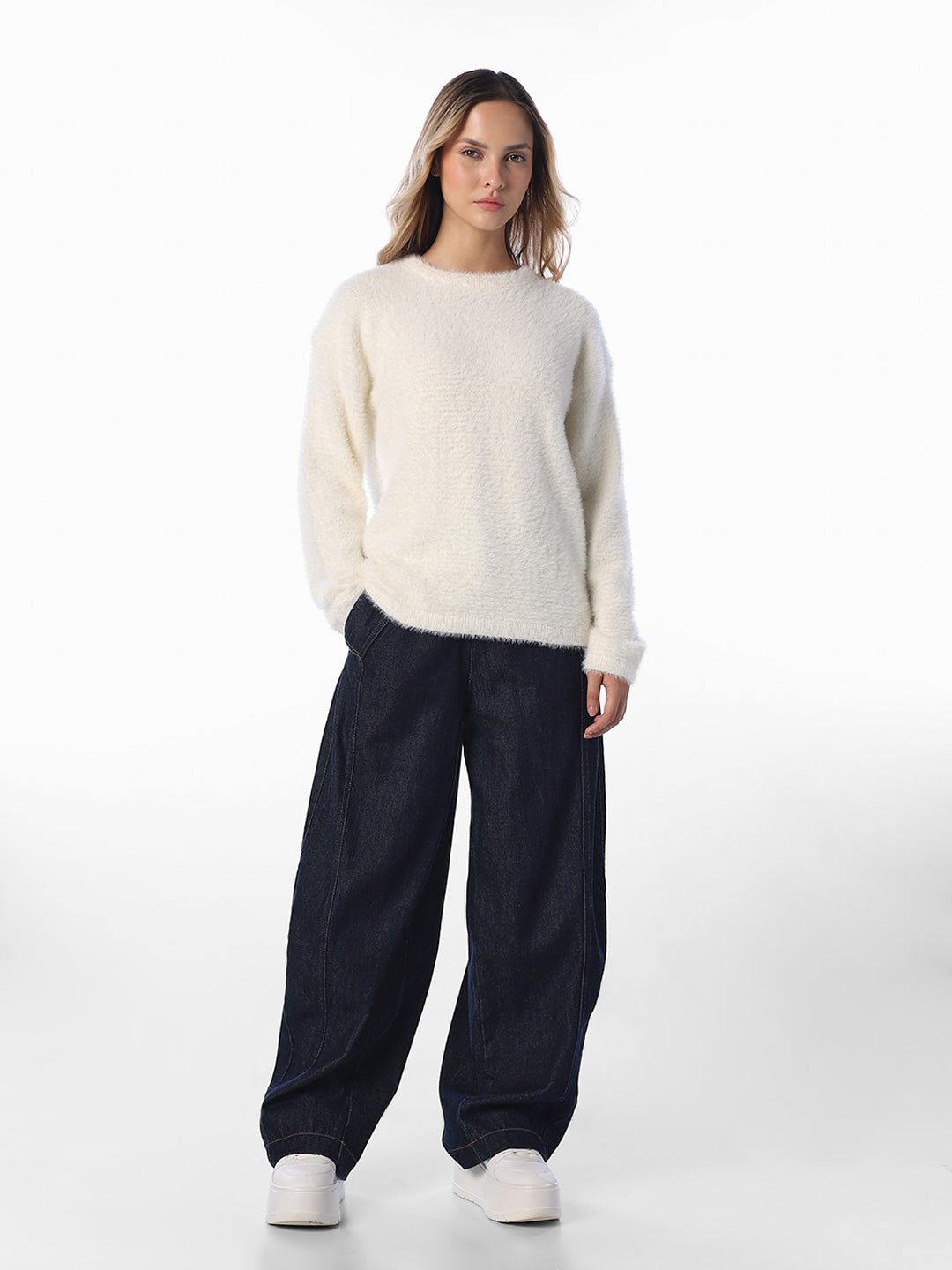 Fluffy Knit Pullover