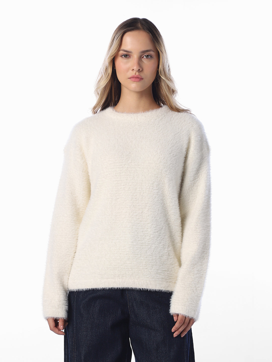 Fluffy Knit Pullover