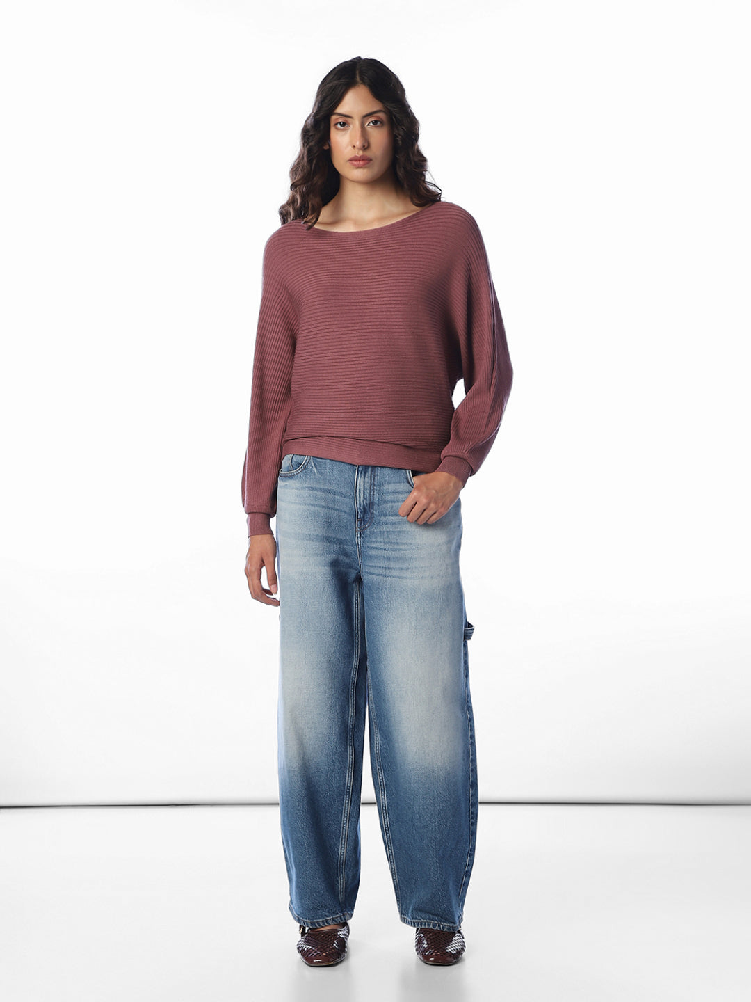 Rose Brown Oversized Pullover