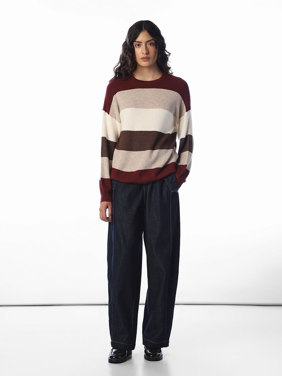 Striped Relaxed Fit Pullover