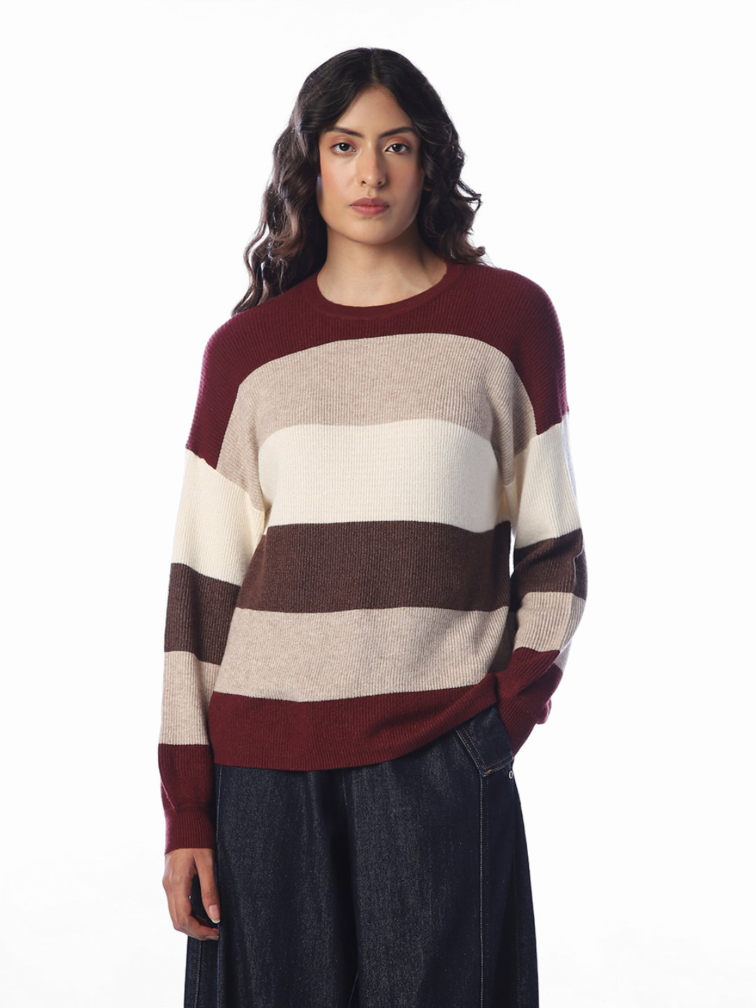 Striped Relaxed Fit Pullover