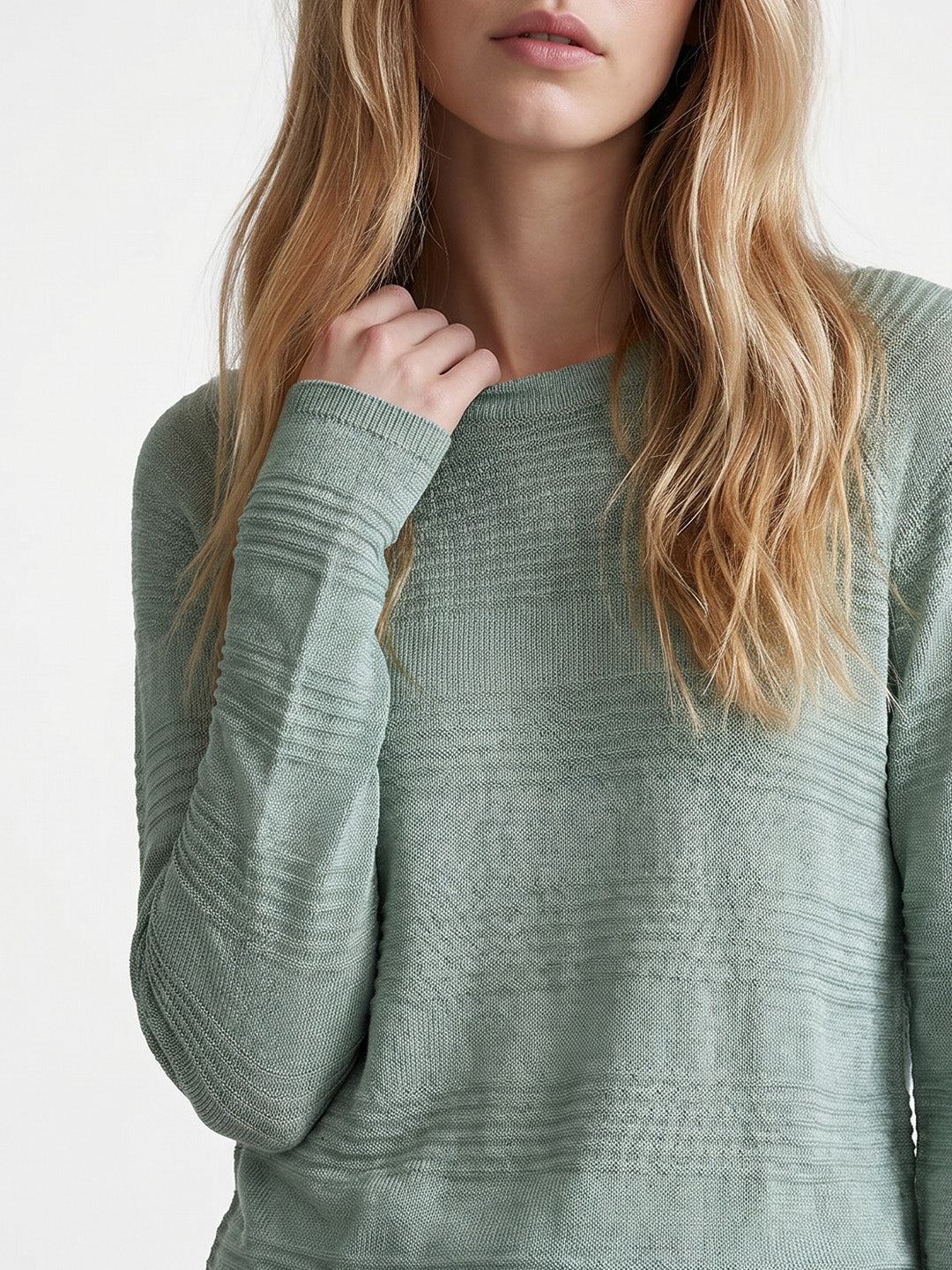 Green Full Sleeves Pullover