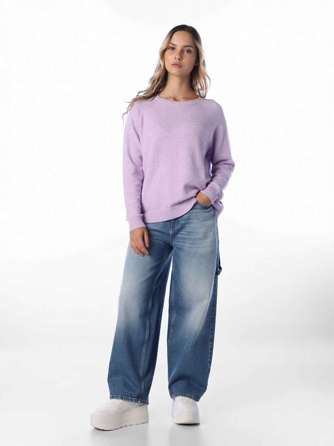 Purple Full Sleeves Pullover