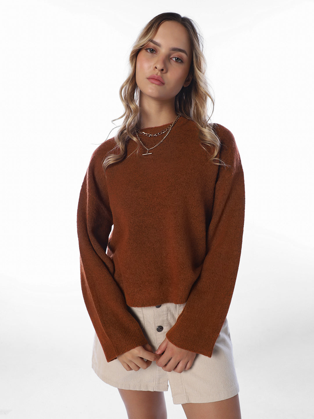 Rust O-Neck Pullover