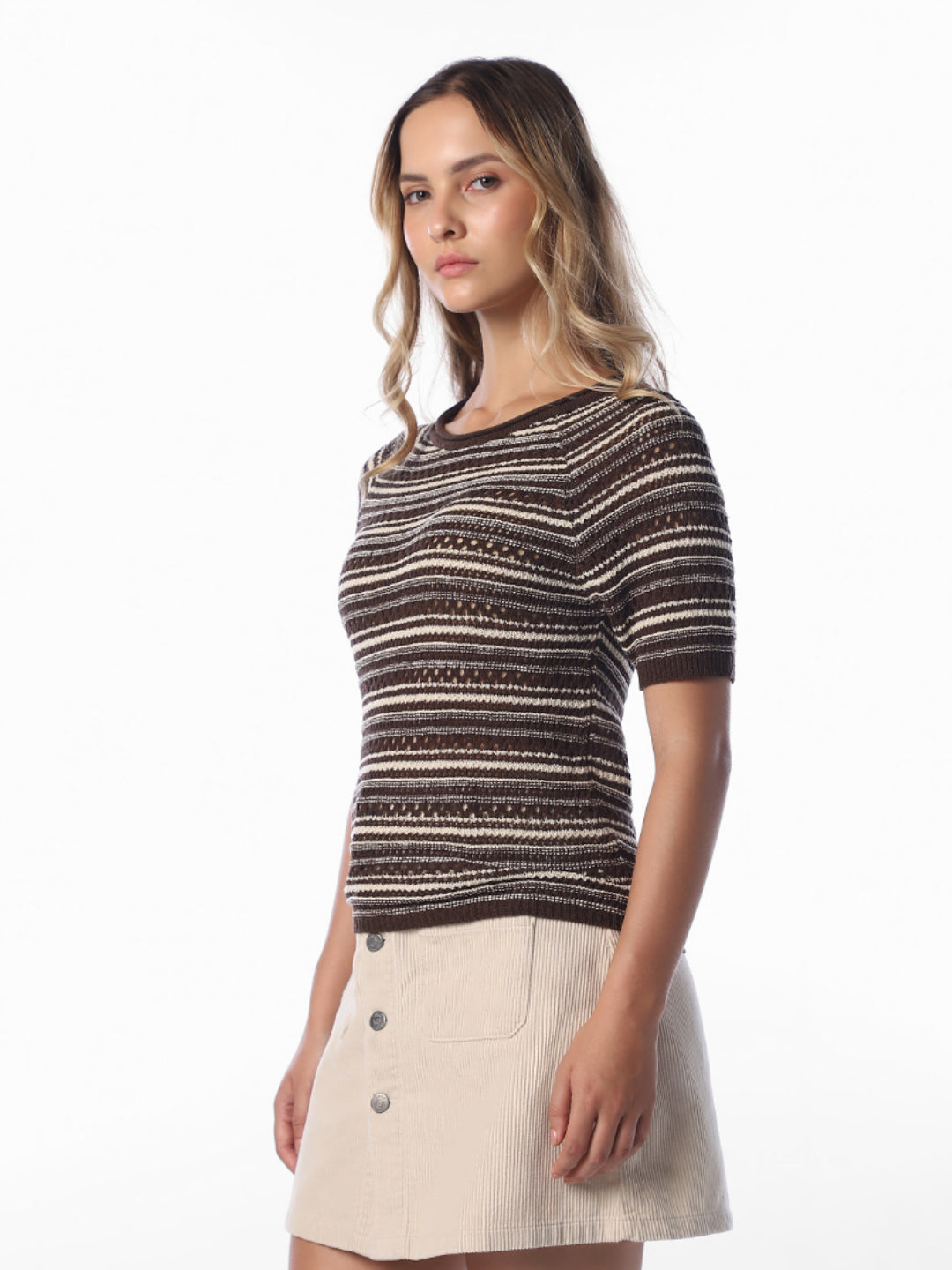 O-Neck Striped Pullover