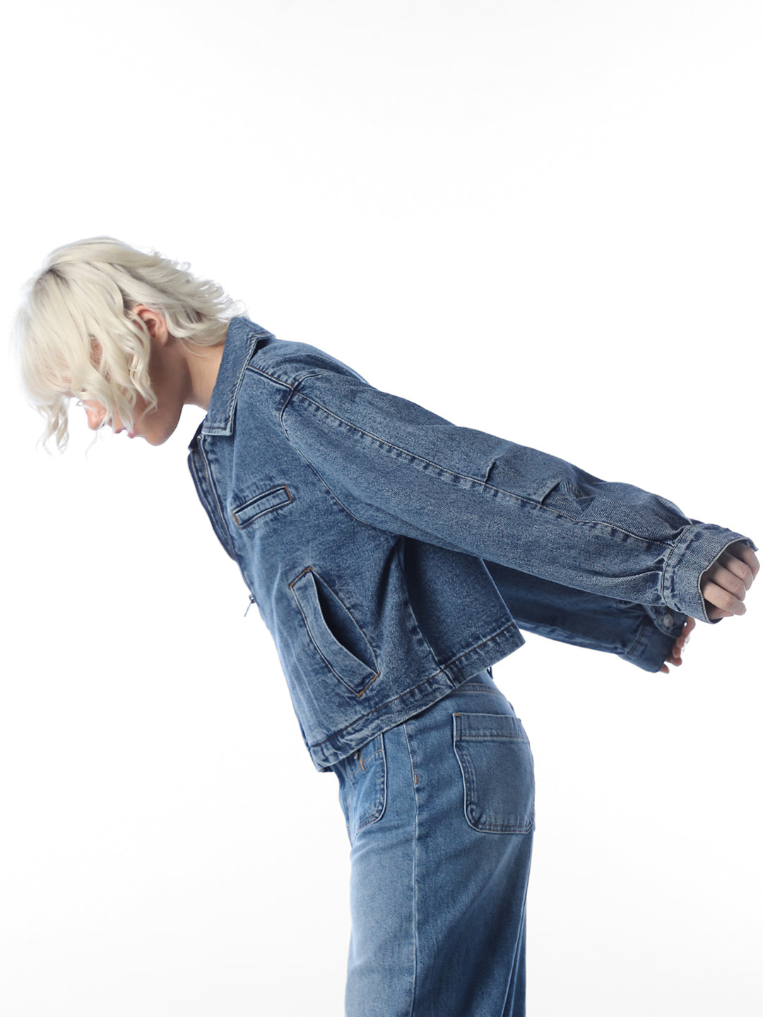 Blue Oversized Denim Jacket