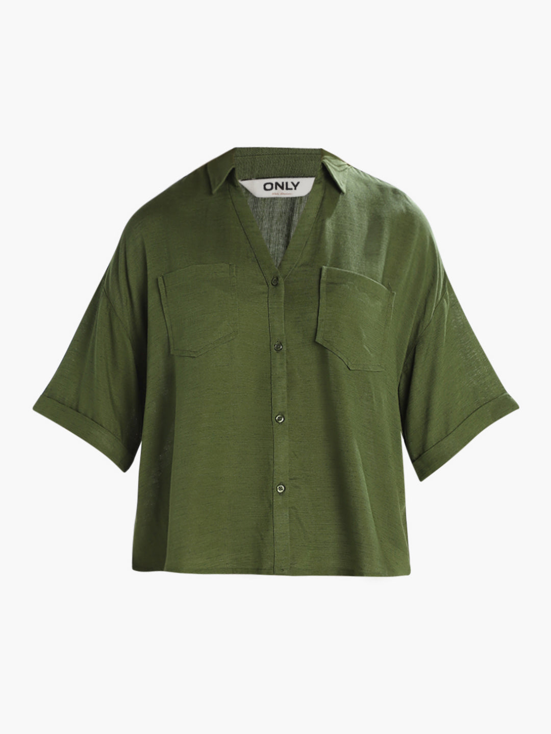 Dark Green Loose Fit Shirt