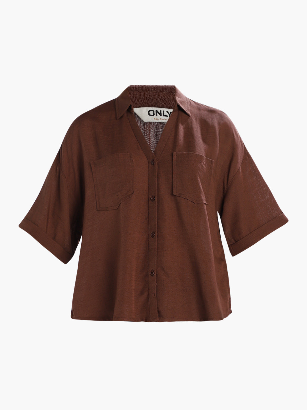 Dark Brown Loose Fit Shirt