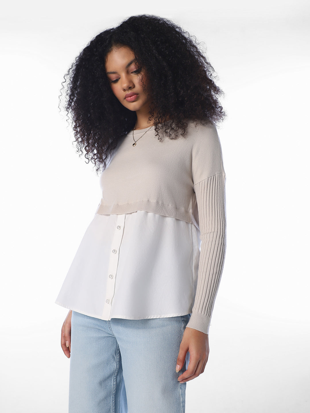 Shirt-Insert Pullover
