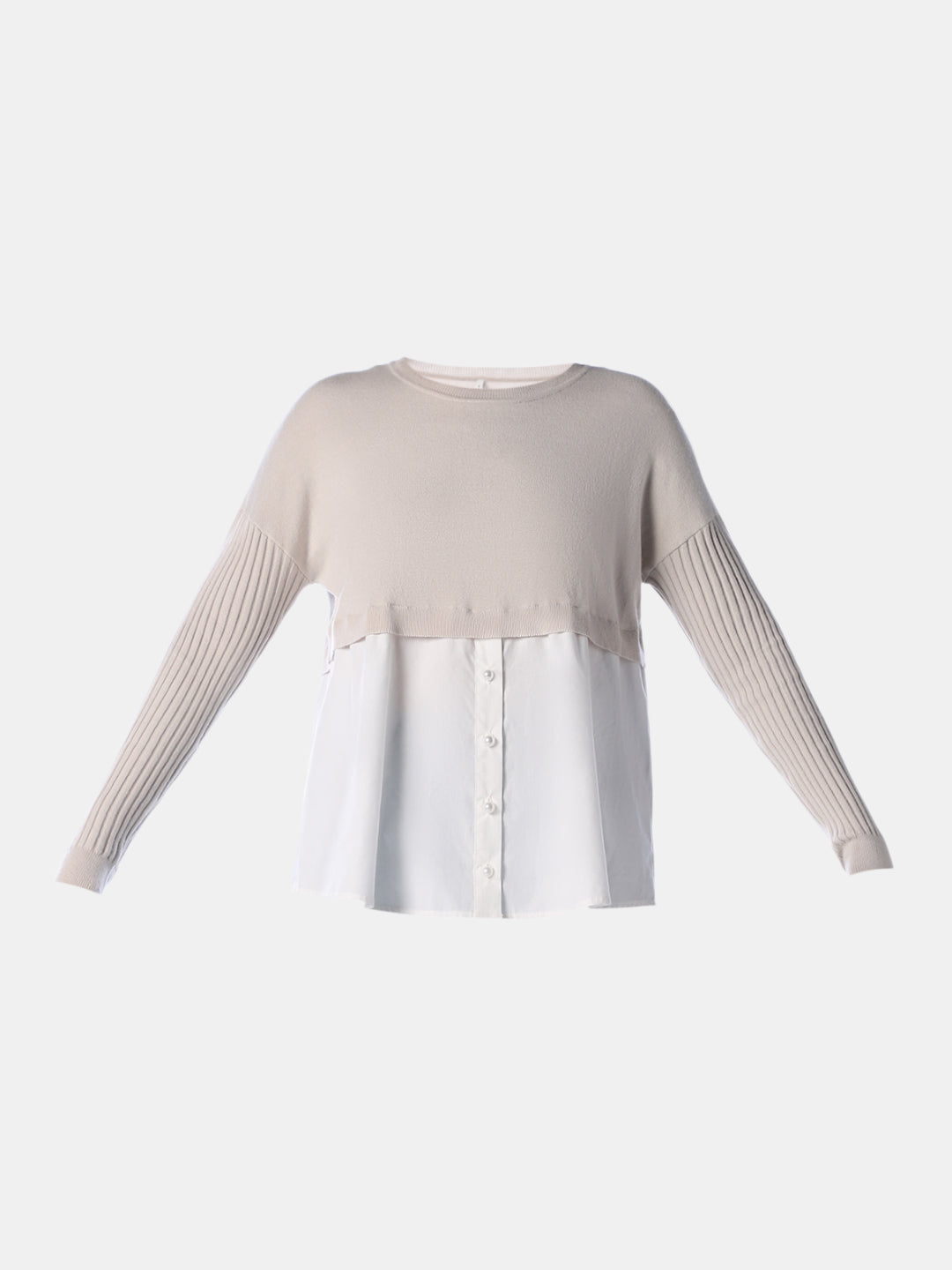 Shirt-Insert Pullover