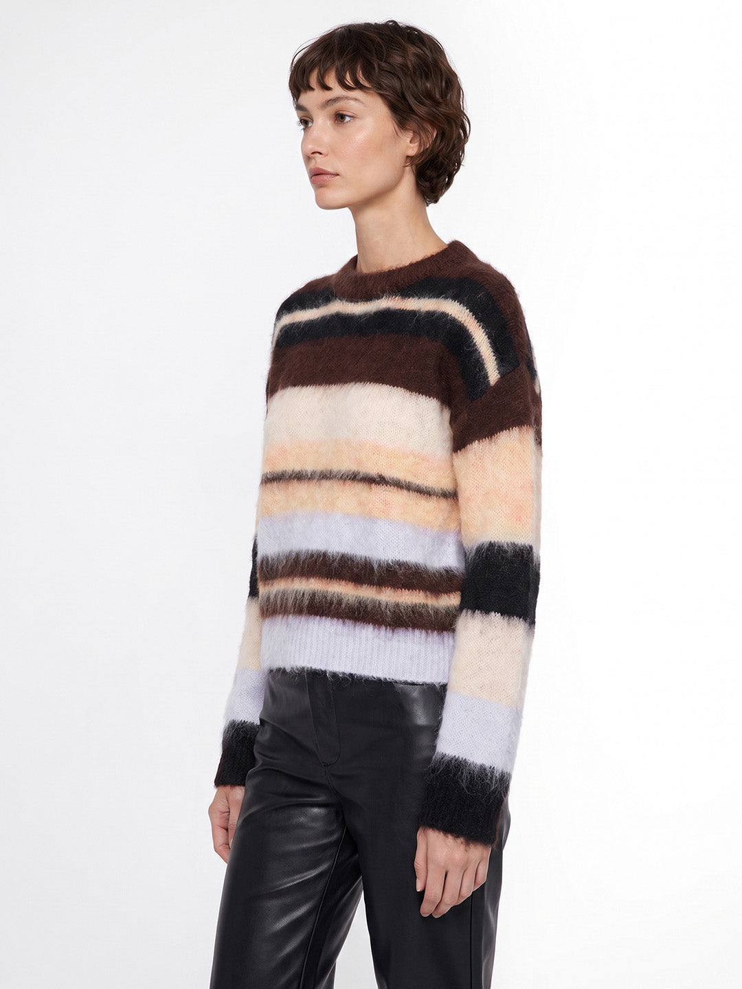 Colourblocked O-Neck Pullover