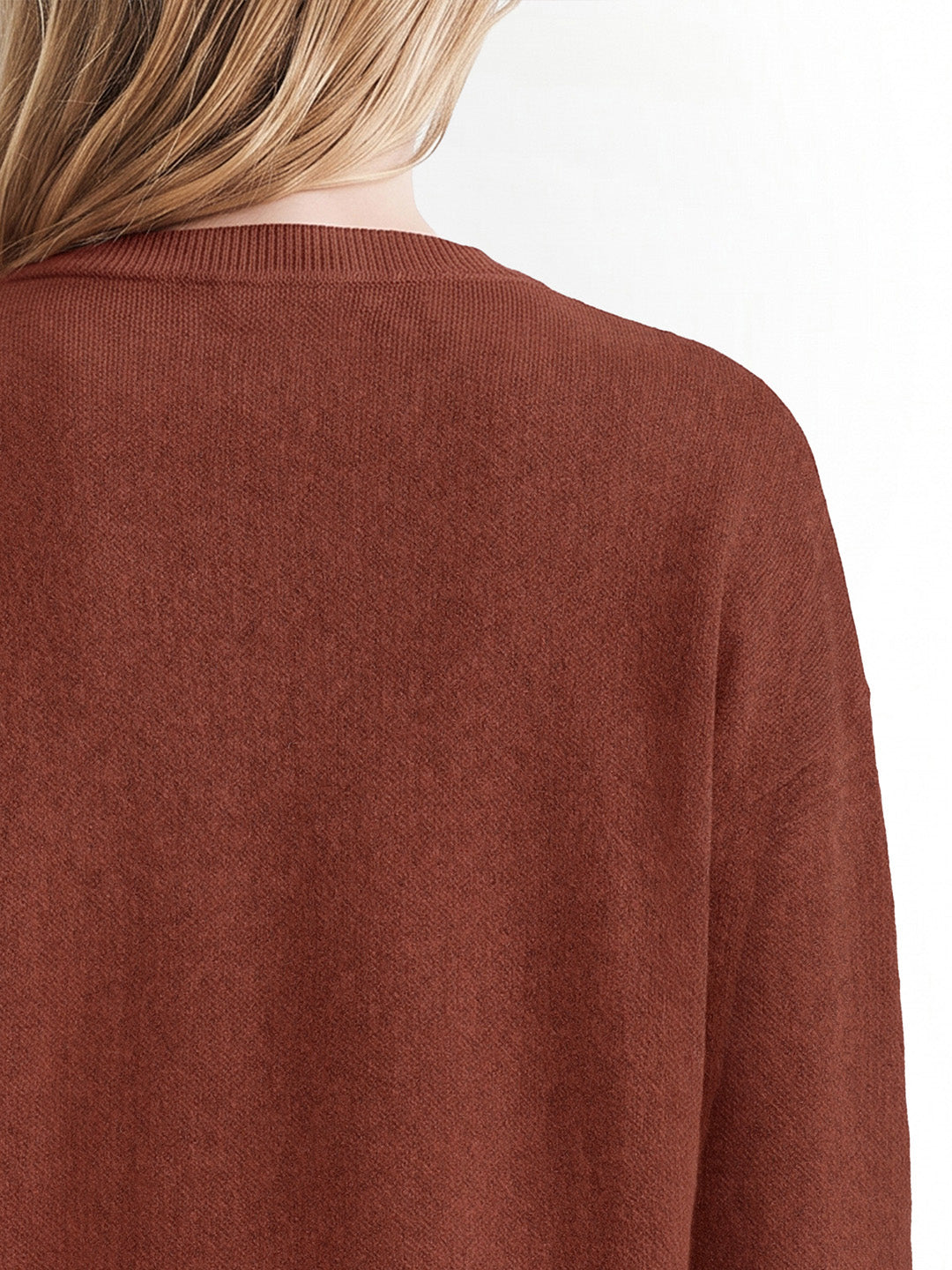 Brown Printed Pullover