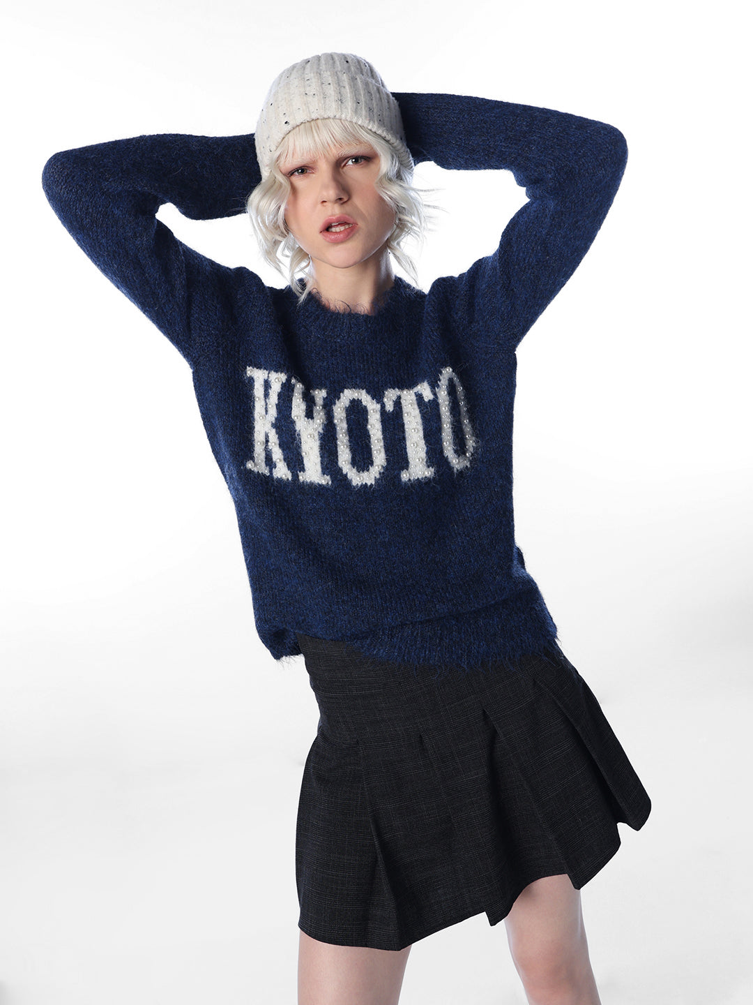 Printed Knit Sweater