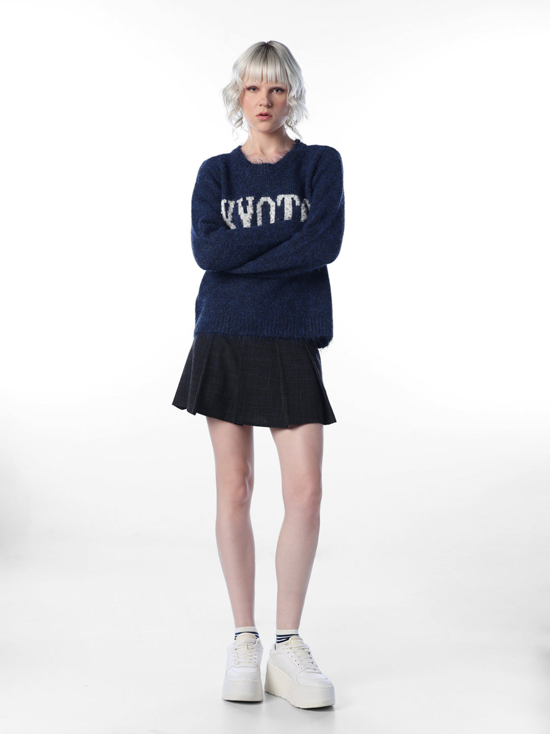 Printed Knit Sweater