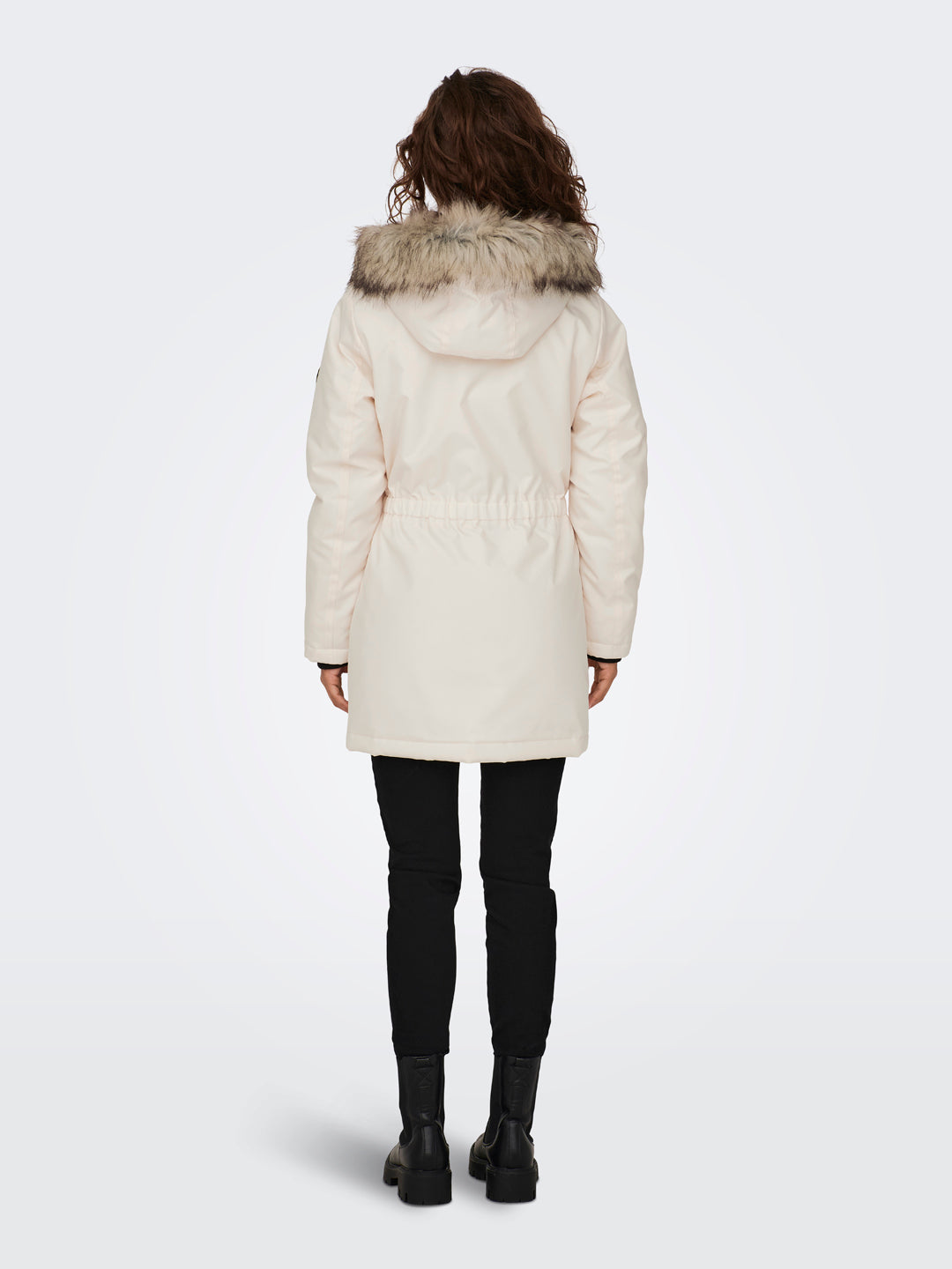 Faux Fur Hooded Parka Jacket