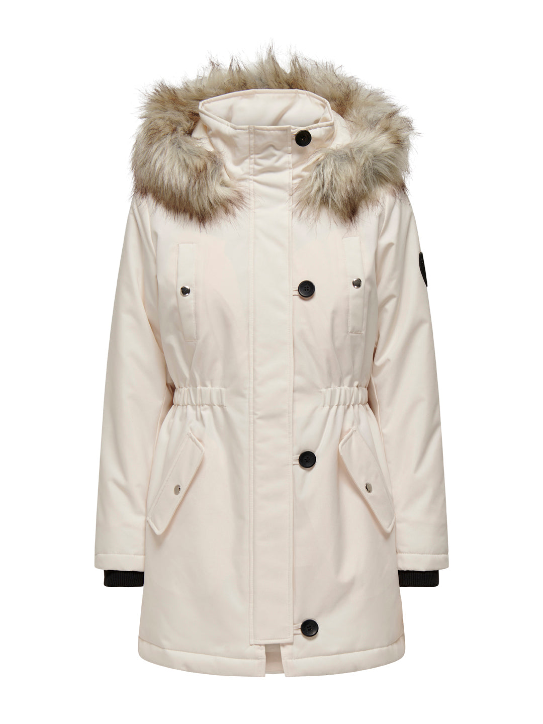 Faux Fur Hooded Parka Jacket