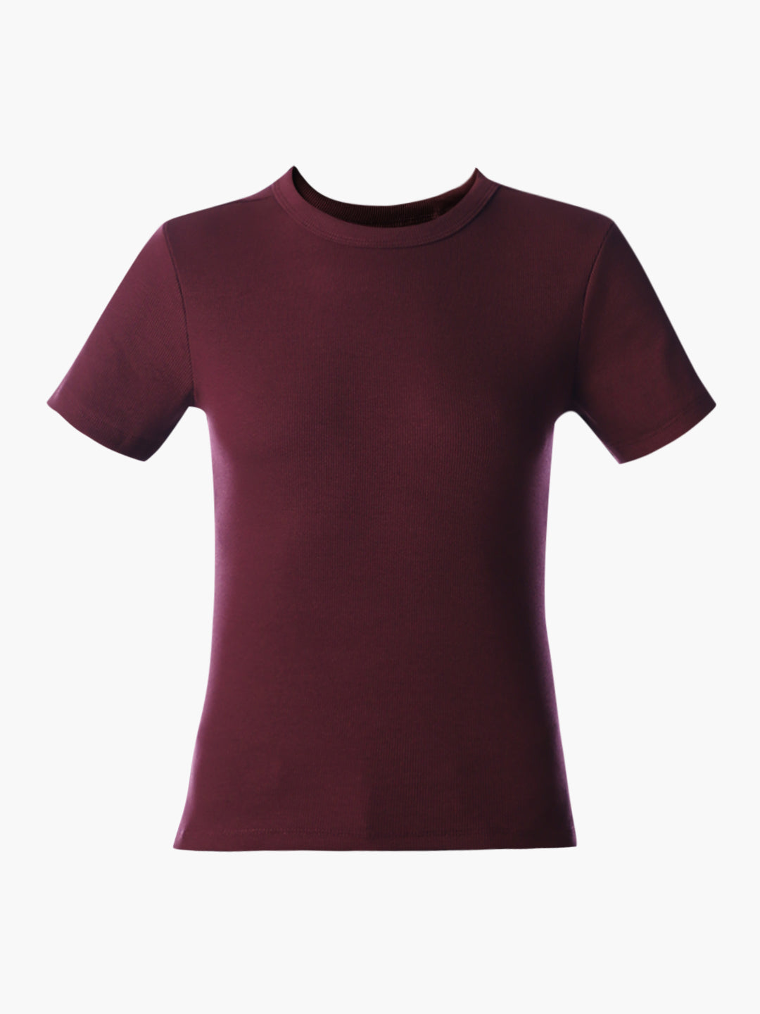 Maroon O-Neck Top