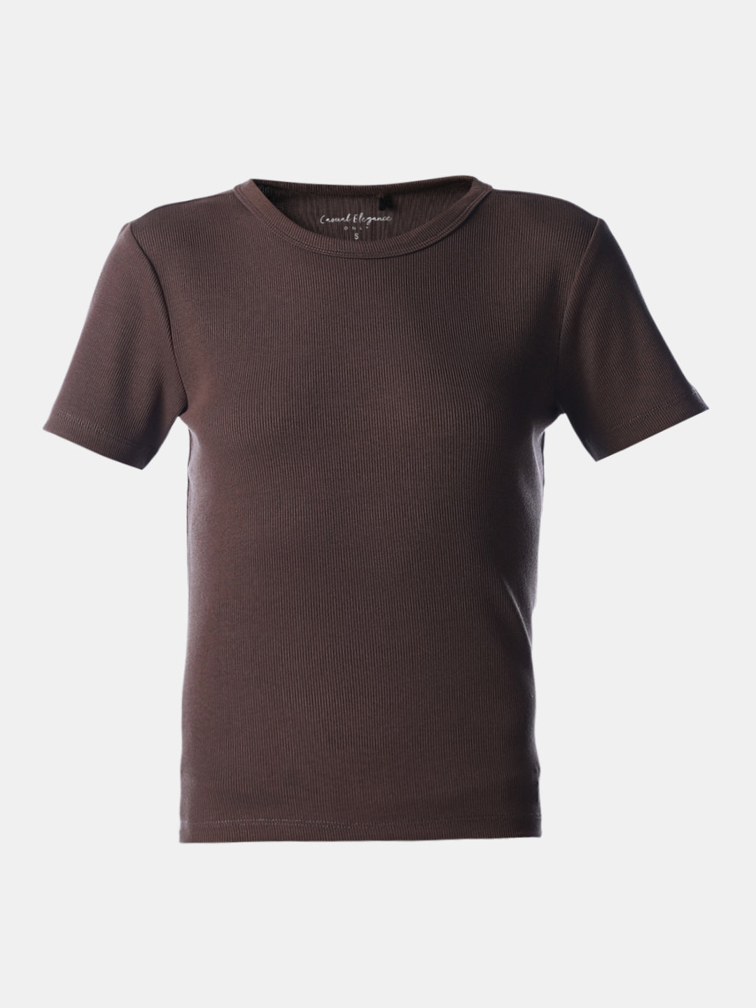 Dark Brown O-Neck Top
