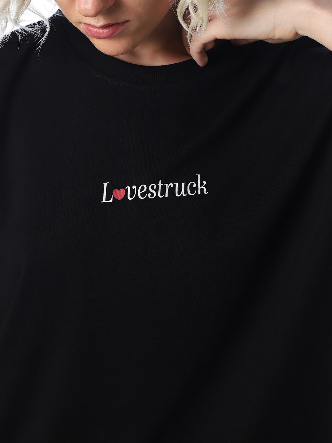 Black Printed Organic Cotton T-shirt